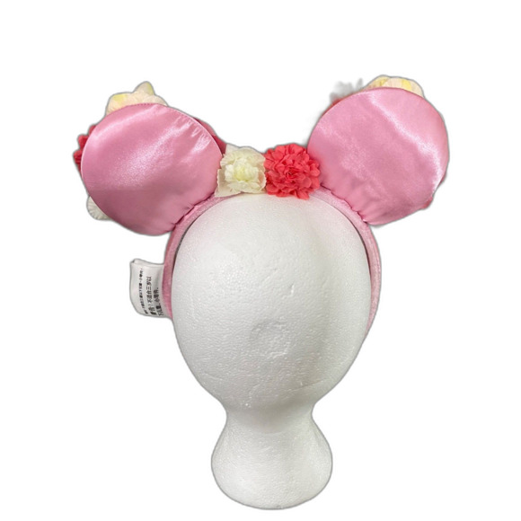 Disney Parks Exclusive Minnie Mouse Ears Headband PINK FLORAL Flower- Garden OS - Picture 4 of 8
